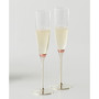 new york Rosy Glow Toasting Flute Pair