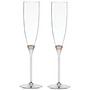 new york Rosy Glow Toasting Flute Pair
