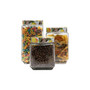 Blossoms Lemons Square Glass Jars Set, 3 Piece