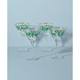 Holiday Decal Martini Glass, Set of 4
