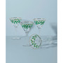 Holiday Decal Martini Glass, Set of 4