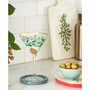 Holiday Decal Martini Glass, Set of 4
