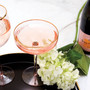 Pink Coupe Glass Set of 4