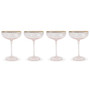 Pink Coupe Glass Set of 4