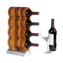 Nambe Curvo 17.25" Wood Wine Storage Rack