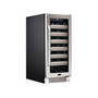 33 Bottle Stainless Steel Door Single Zone Built-in Wine Refrigerator