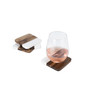Marble Acacia Coaster Set