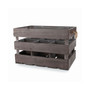 Rustic Farmhouse Wooden 6 Bottle Crate