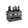 Rustic Farmhouse Wooden 6 Bottle Crate