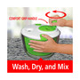 Brentwood 5 Quart Salad Spinner with Serving Bowl in Green
