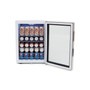 Beverage Refrigerator With Lock - Stainless Steel 90 Can Capacity