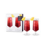 Raye Angled Hurricane Crystal Glasses, Set of 2, 14 Oz