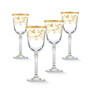 4 Piece Rosalia Flower Red Wine Set