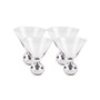 Glass Disco Martini, 4 Piece Set