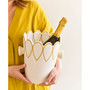 by Laura Johnson Deco Gold Scallop Ice Bucket