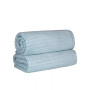 Soho Checkered Border Cotton 2 Piece Bath Sheet Set, 68" x 34"