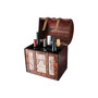 6 Bottle Old World Wooden Wine Box