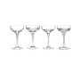 Mixology Mixed Coupe Clear Glasses 6 Oz, Set of 4