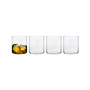 4 Piece Finesse Grid Whiskey Glass Single Old Fashioned, 10.25 oz