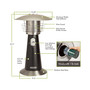 Portable Tabletop Propane Steel Patio Heater