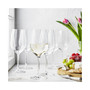 Predicat Burgundy White 6 Piece Glass Set, 13.6 oz