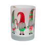 Christmas Gnomes Double Old Fashioned 4 Piece Glass Set, 14 oz