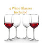 Retired Time To Wine Down Wall Mounted Wine Rack with Wine Glasses, Set of 5