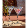 Palm Tree Martini 10Oz - Set Of 4 Glasses