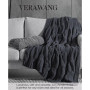 Large Cable Knit Chenille Throw Blanket, 70" x 50"