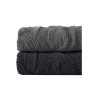 Large Cable Knit Chenille Throw Blanket, 70" x 50"