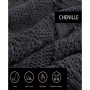 Large Cable Knit Chenille Throw Blanket, 70" x 50"