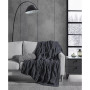 Large Cable Knit Chenille Throw Blanket, 70" x 50"