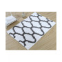 Geometric 50' x 30' Non-Skid Cotton Bath Rug