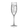Palm Tree Flute 8Oz - Set Of 4 Glasses