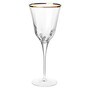 Optical Gold Wine Glass