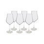 White Water Glasses with Stem, Set of 6