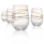 Reflections 15oz Stemless Glasses, Set of 4