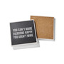 4.25'' D Cocktail Hour Sentiments Ceramic Coasters Set, 4 Piece