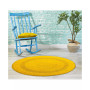Crochet Lace Border 36" Reversible Cotton Round Bath Rug