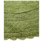 Crochet Lace Border 36" Reversible Cotton Round Bath Rug