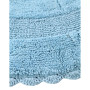 Crochet Lace Border 36" Reversible Cotton Round Bath Rug