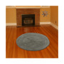 Crochet Lace Border 36" Reversible Cotton Round Bath Rug