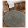 Crochet Lace Border 36" Reversible Cotton Round Bath Rug