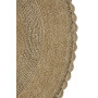 Crochet Lace Border 36" Reversible Cotton Round Bath Rug