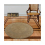 Crochet Lace Border 36" Reversible Cotton Round Bath Rug