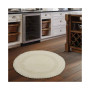 Crochet Lace Border 36" Reversible Cotton Round Bath Rug