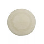 Crochet Lace Border 36" Reversible Cotton Round Bath Rug