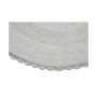 Crochet Lace Border 36" Reversible Cotton Round Bath Rug