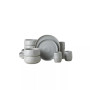 Shosai Stoneware 16 Pieces Dinnerware Set, Service for 4