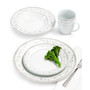 Platinum Vine 32-Piece Dinnerware Set, Service For 8